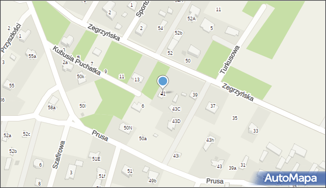 Skubianka, Zegrzyńska, 41, mapa Skubianka