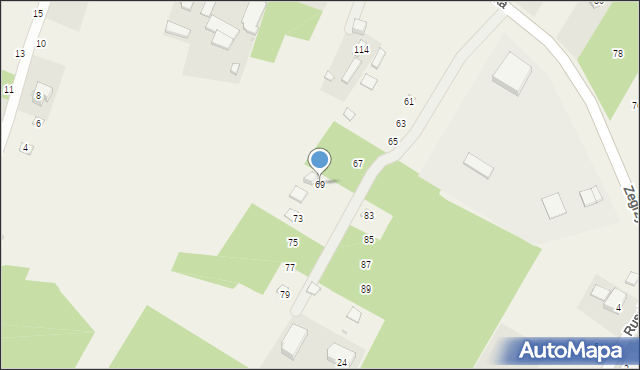 Skubianka, Zegrzyńska, 69, mapa Skubianka