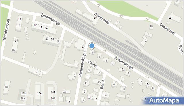 Skwierzyna, Żeromskiego Stefana, 2, mapa Skwierzyna