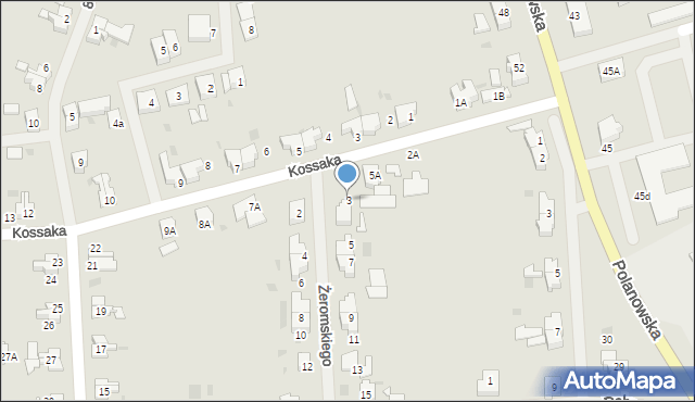 Sławno, Żeromskiego Stefana, 3, mapa Sławno