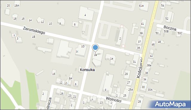 Słomniki, Żeromskiego Stefana, 1e, mapa Słomniki
