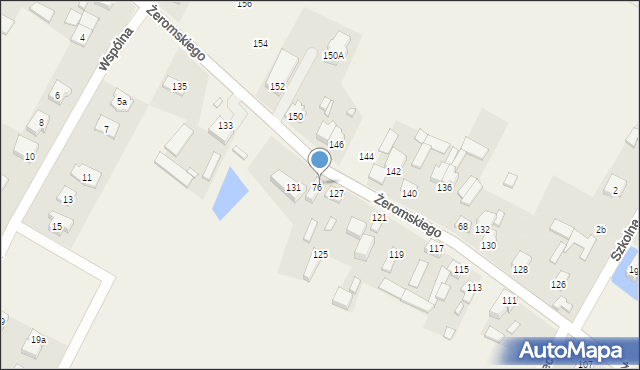 Słupno, Żeromskiego Stefana, 129, mapa Słupno