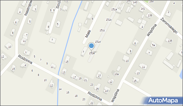 Słupno, Żeromskiego Stefana, 151e, mapa Słupno