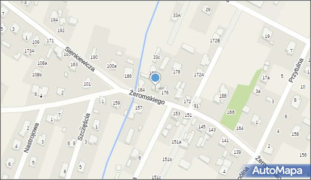 Słupno, Żeromskiego Stefana, 180, mapa Słupno