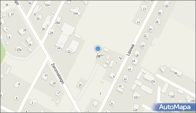 Słupno, Żeromskiego Stefana, 18B, mapa Słupno