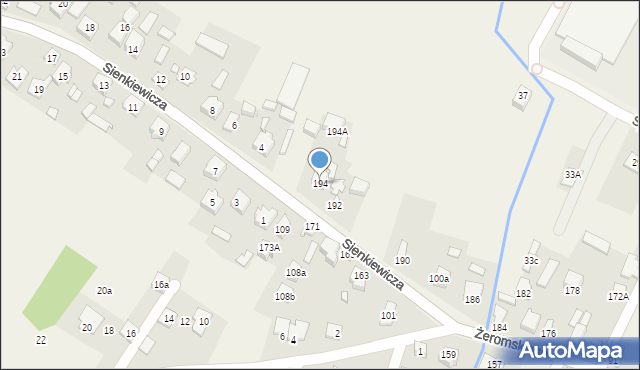 Słupno, Żeromskiego Stefana, 194, mapa Słupno