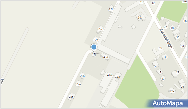 Słupno, Żeromskiego Stefana, 22j, mapa Słupno