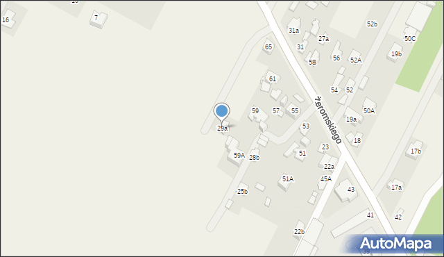 Słupno, Żeromskiego Stefana, 29a, mapa Słupno