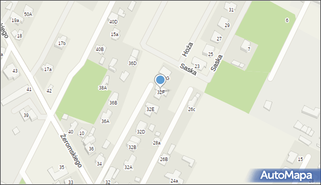 Słupno, Żeromskiego Stefana, 32F, mapa Słupno