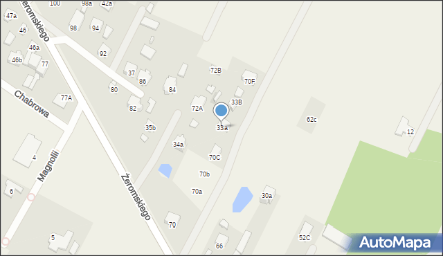 Słupno, Żeromskiego Stefana, 33a, mapa Słupno