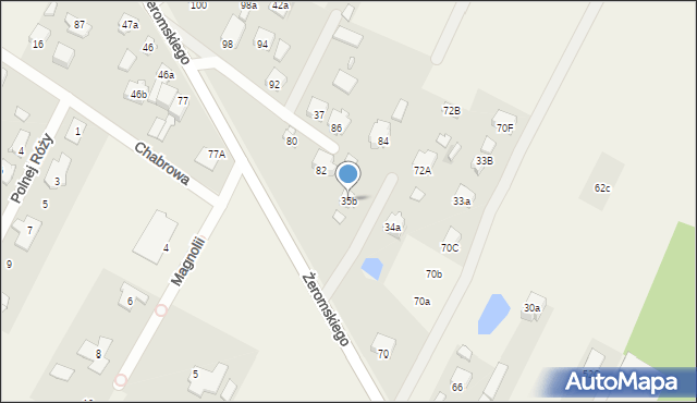 Słupno, Żeromskiego Stefana, 35b, mapa Słupno