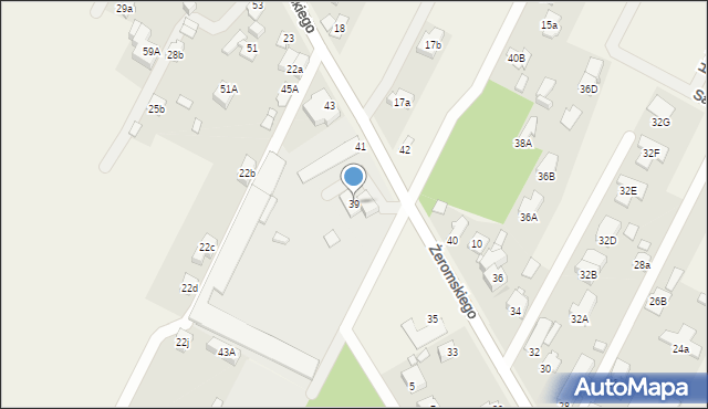 Słupno, Żeromskiego Stefana, 39, mapa Słupno