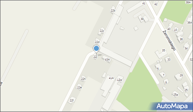 Słupno, Żeromskiego Stefana, 45E, mapa Słupno
