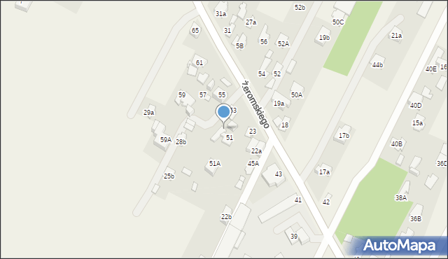 Słupno, Żeromskiego Stefana, 53a, mapa Słupno