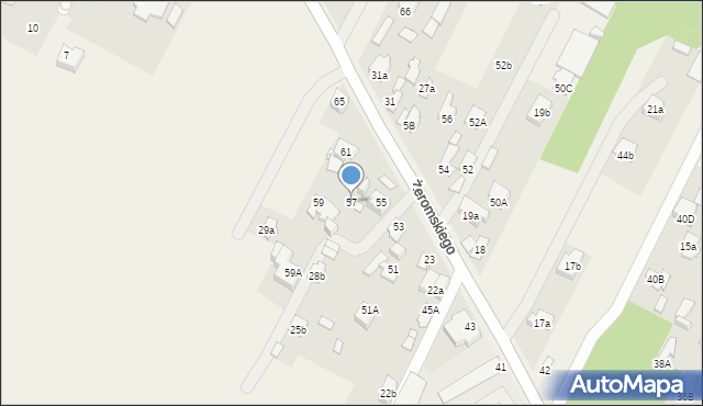 Słupno, Żeromskiego Stefana, 57, mapa Słupno