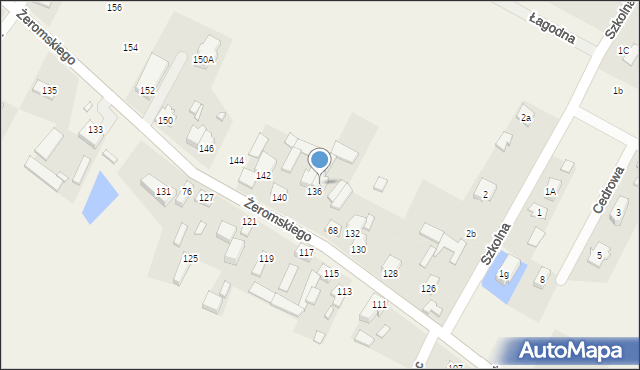 Słupno, Żeromskiego Stefana, 69, mapa Słupno