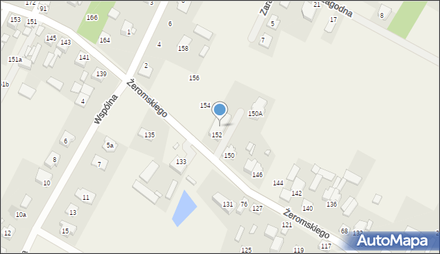 Słupno, Żeromskiego Stefana, 79a, mapa Słupno