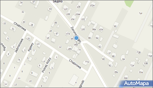 Słupno, Żeromskiego Stefana, 81, mapa Słupno