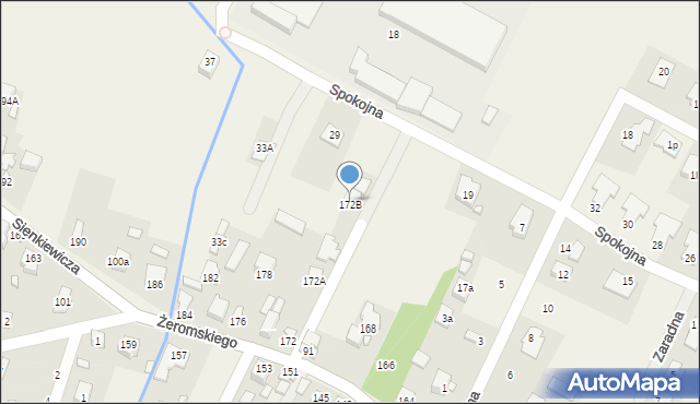 Słupno, Żeromskiego Stefana, 93a, mapa Słupno