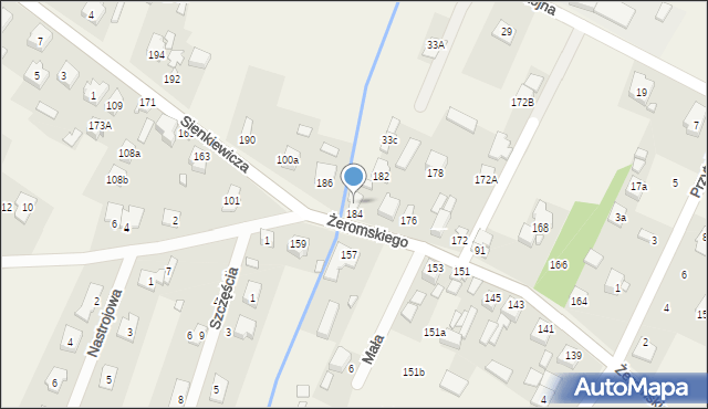 Słupno, Żeromskiego Stefana, 98b, mapa Słupno