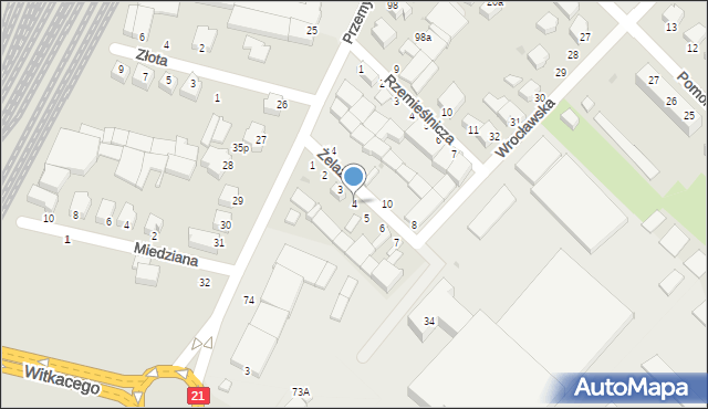 Słupsk, Żelazna, 4, mapa Słupska