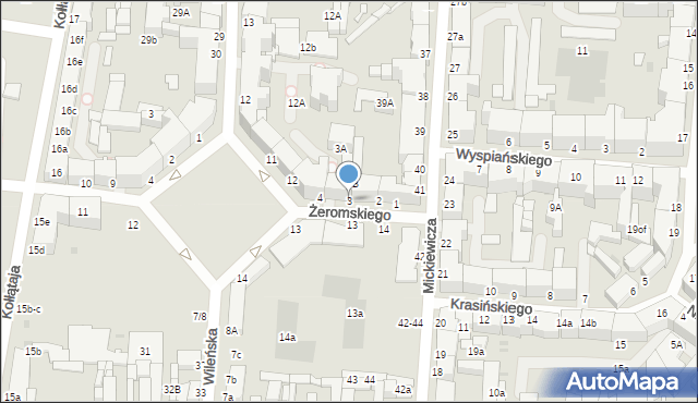 Słupsk, Żeromskiego Stefana, 3, mapa Słupska