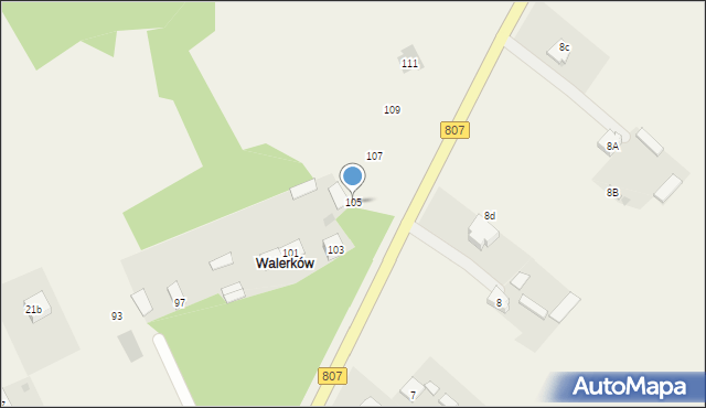 Sobolew, Żelechowska, 105, mapa Sobolew