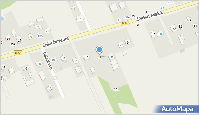 Sobolew, Żelechowska, 18, mapa Sobolew
