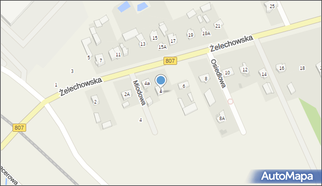 Sobolew, Żelechowska, 4, mapa Sobolew