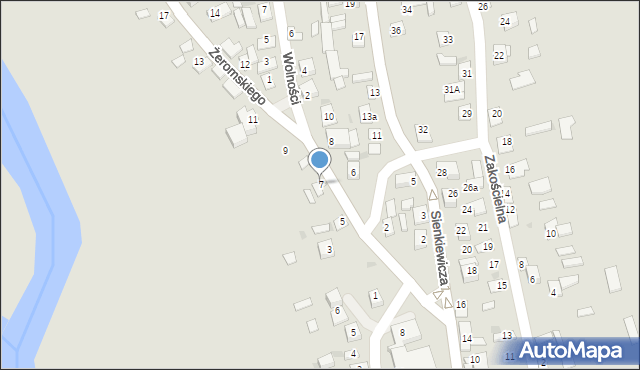 Sochocin, Żeromskiego Stefana, 7, mapa Sochocin