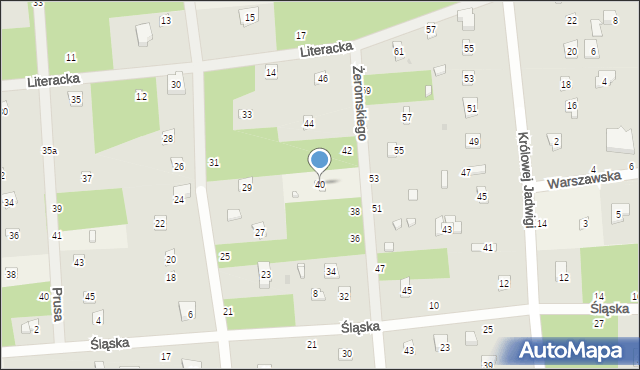 Sokolniki-Las, Żeromskiego Stefana, 40, mapa Sokolniki-Las