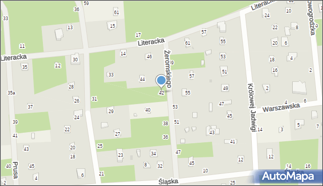 Sokolniki-Las, Żeromskiego Stefana, 42, mapa Sokolniki-Las