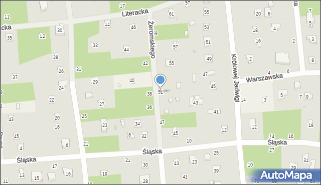 Sokolniki-Las, Żeromskiego Stefana, 51, mapa Sokolniki-Las