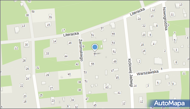 Sokolniki-Las, Żeromskiego Stefana, 57, mapa Sokolniki-Las