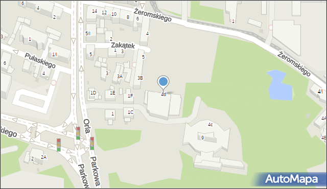 Sosnowiec, Żeromskiego Stefana, 4d, mapa Sosnowca