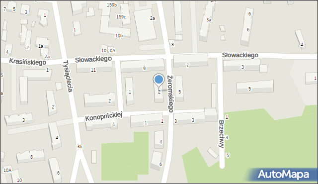 Stąporków, Żeromskiego Stefana, 2, mapa Stąporków