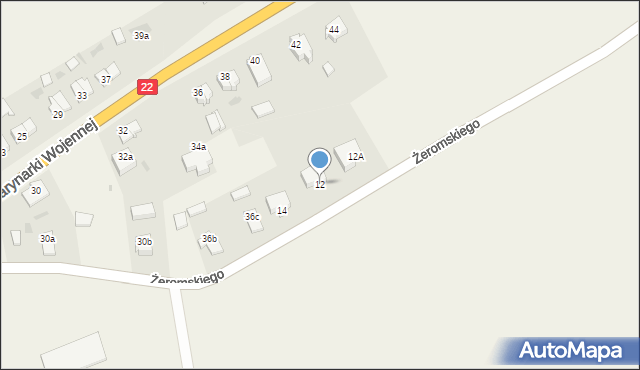 Stare Pole, Żeromskiego Stefana, 12, mapa Stare Pole