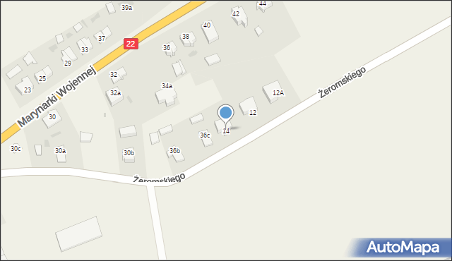 Stare Pole, Żeromskiego Stefana, 14, mapa Stare Pole