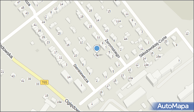 Staszów, Żeromskiego Stefana, 7A, mapa Staszów