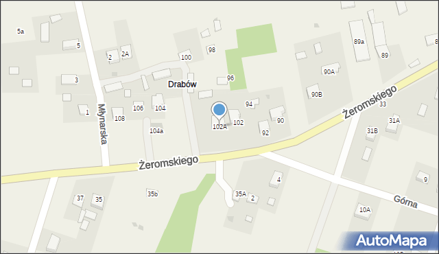 Strawczyn, Żeromskiego Stefana, 102A, mapa Strawczyn