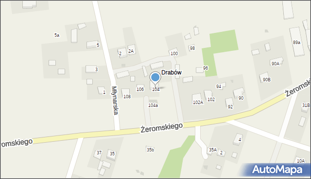 Strawczyn, Żeromskiego Stefana, 104, mapa Strawczyn