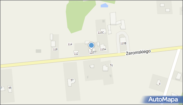 Strawczyn, Żeromskiego Stefana, 110, mapa Strawczyn