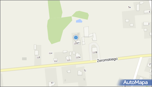 Strawczyn, Żeromskiego Stefana, 110C, mapa Strawczyn