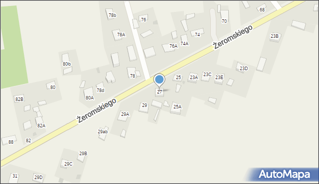 Strawczyn, Żeromskiego Stefana, 27, mapa Strawczyn