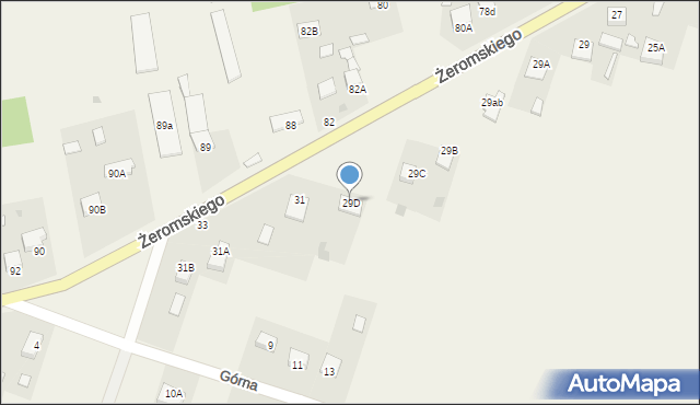 Strawczyn, Żeromskiego Stefana, 29D, mapa Strawczyn