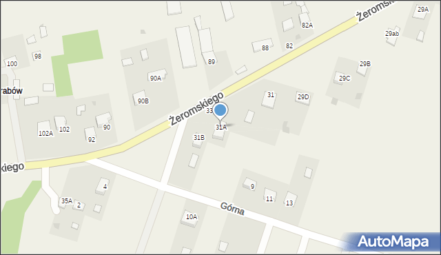 Strawczyn, Żeromskiego Stefana, 31A, mapa Strawczyn