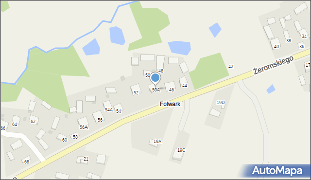 Strawczyn, Żeromskiego Stefana, 50A, mapa Strawczyn