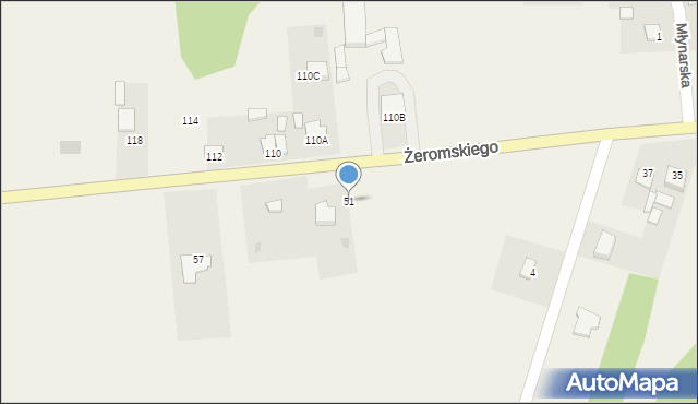 Strawczyn, Żeromskiego Stefana, 51, mapa Strawczyn