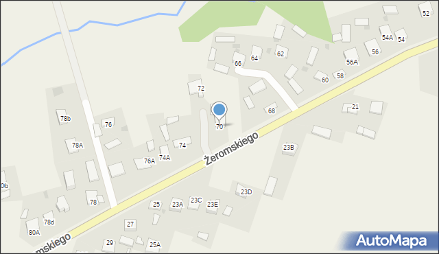 Strawczyn, Żeromskiego Stefana, 70, mapa Strawczyn