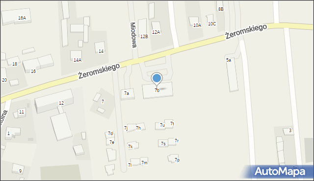 Strawczyn, Żeromskiego Stefana, 7b, mapa Strawczyn